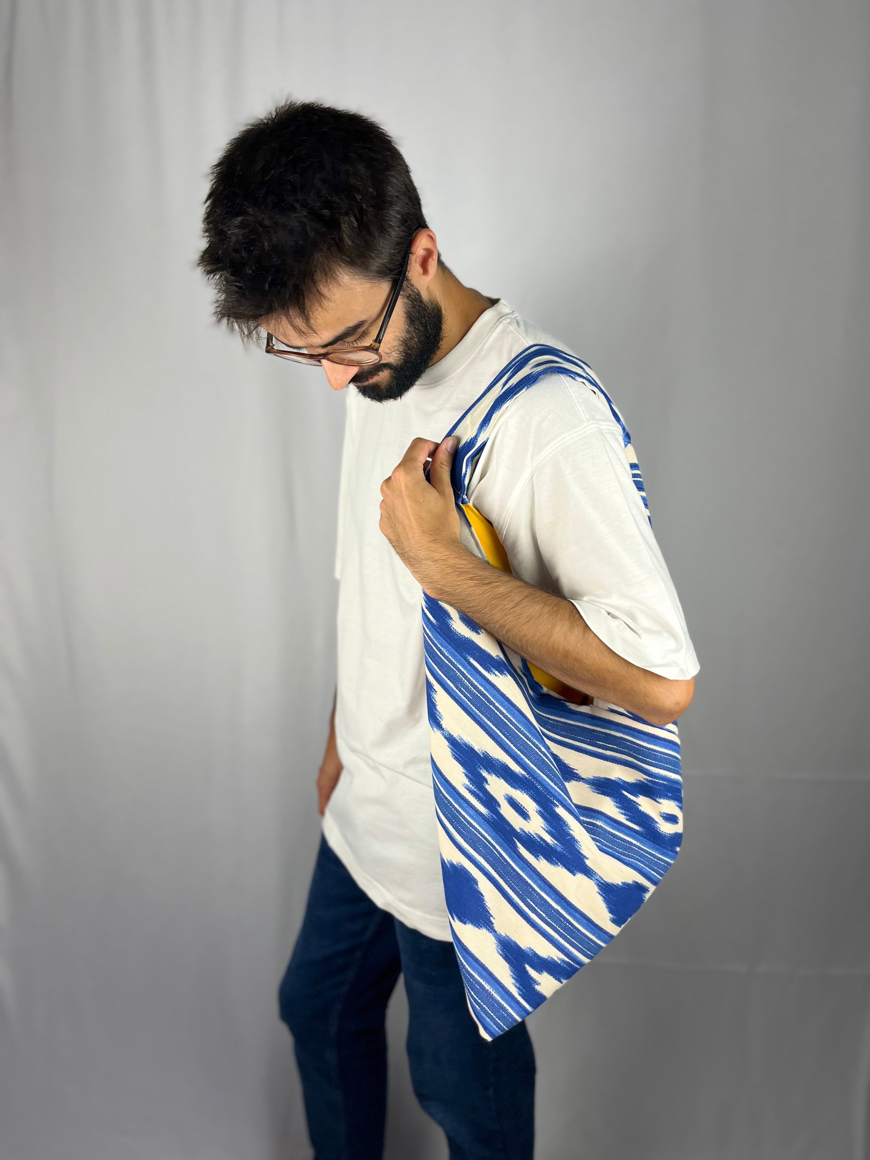 Bolso origami azul